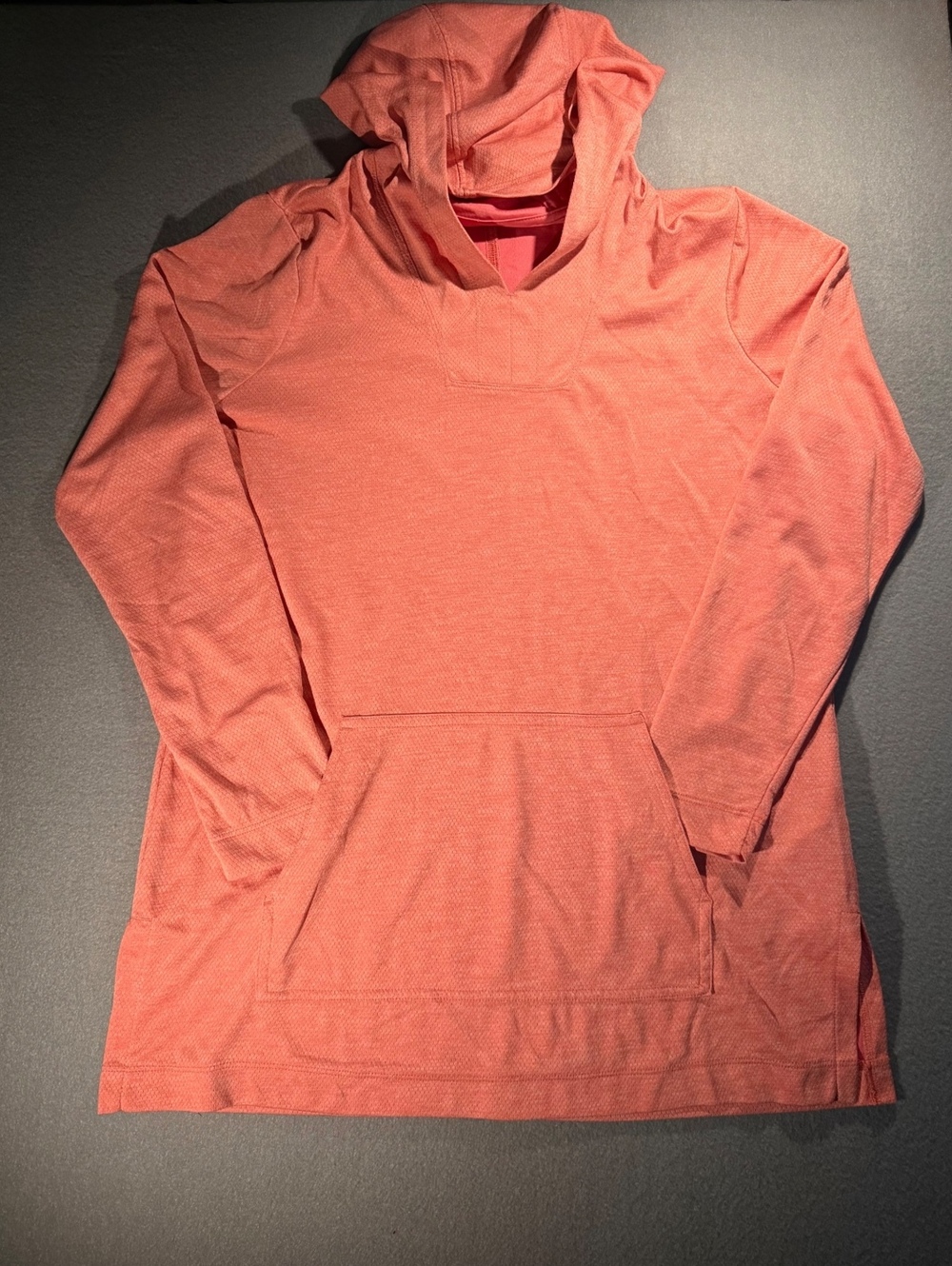 Duluth Trading Co. Women's Long Sleeve Hooded Pullover Sweatshirt, Medium, Coral